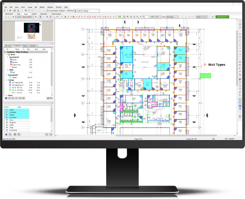 On-Screen Takeoff and Estimating Software
